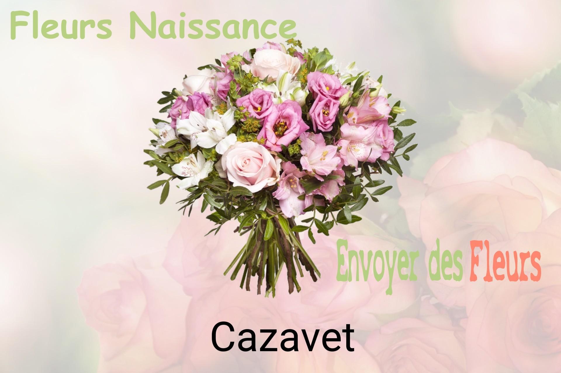 Bouquet de fleurs de naissance livré à Cazavet